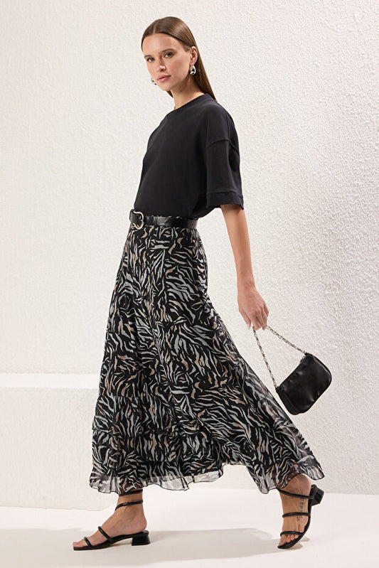 Modest Black Ruffle
