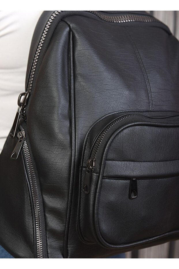 MONALIZA Sac à dos en cuir lavé