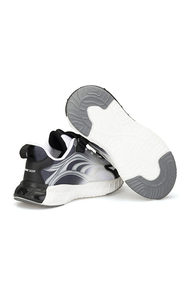 Baskets enfant Dark Seer DS Mithril blanches et noires