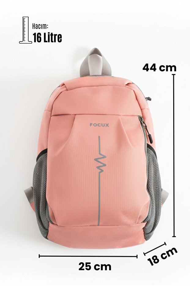 Sac à dos unisexe FOCUX Nil-09 Outdoor (44 cm x 25 cm x 18 cm) pour tous les jours, sac de sport, sac multifonction, rose