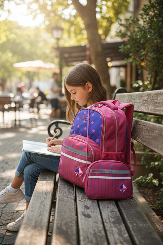 Sac à dos Relaxion Fed pour école primaire rose et violet Hcrlx1320
