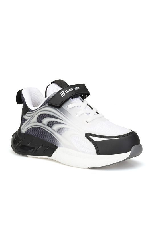 Baskets enfant Dark Seer DS Mithril blanches et noires