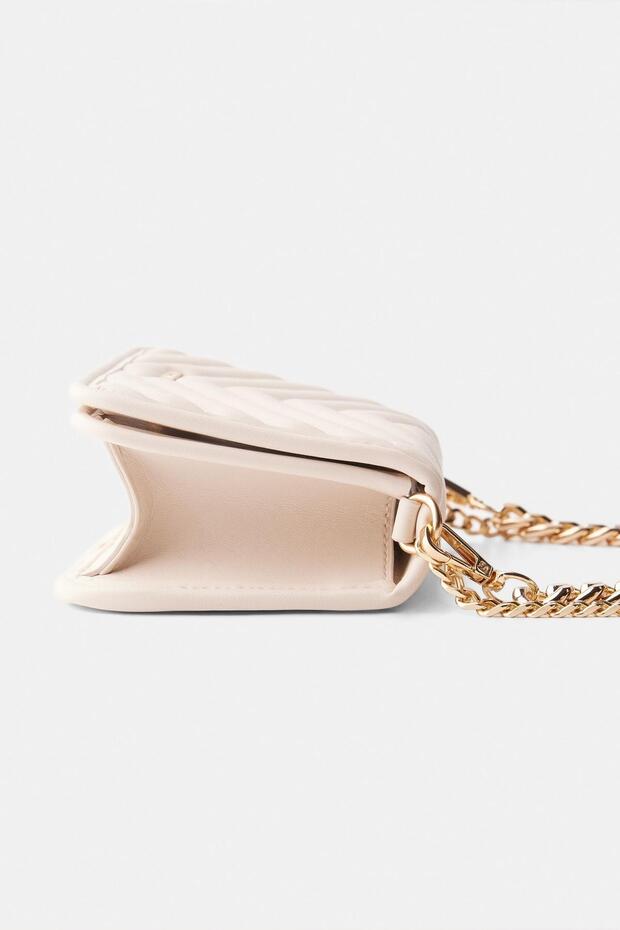 Sac bandoulière matelassé Bershka Chain
