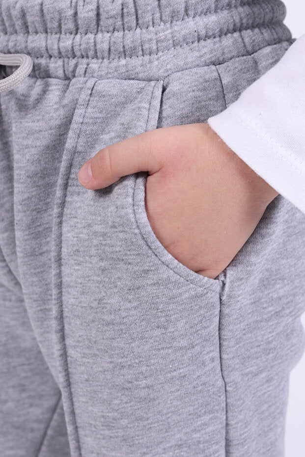 Ensemble de 3 pantalons de survêtement Lovexi Winter en polaire doublée 3 fils avec poches pour filles et garçons, noir, marine et gris