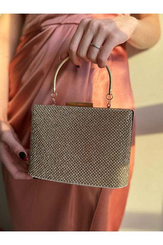 Sac de soirée Blacktavern , modèle seau, orné de pierres, pour mariages, invitations et occasions spéciales.