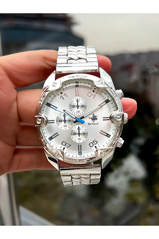 Montre homme S.POLO étanche avec bracelet en métal