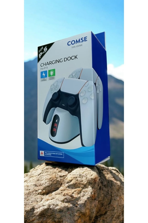 Station de charge pour manette PS5 DualSense avec écran comse 0516