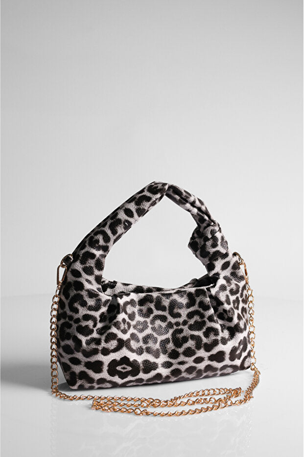 Sac à main et bandoulière mini chaîne jaune doré DENSİLA pour femme