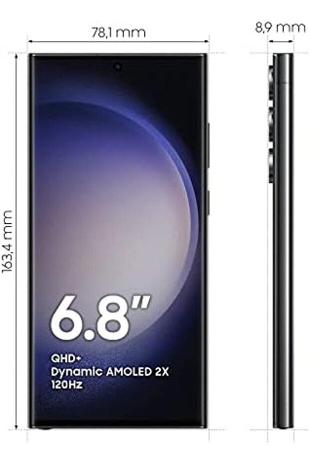 Samsung Galaxy S23 Ultra, 12GB RAM 256GB Phantom Black, International Version, 5G Mobile Phone, Dual