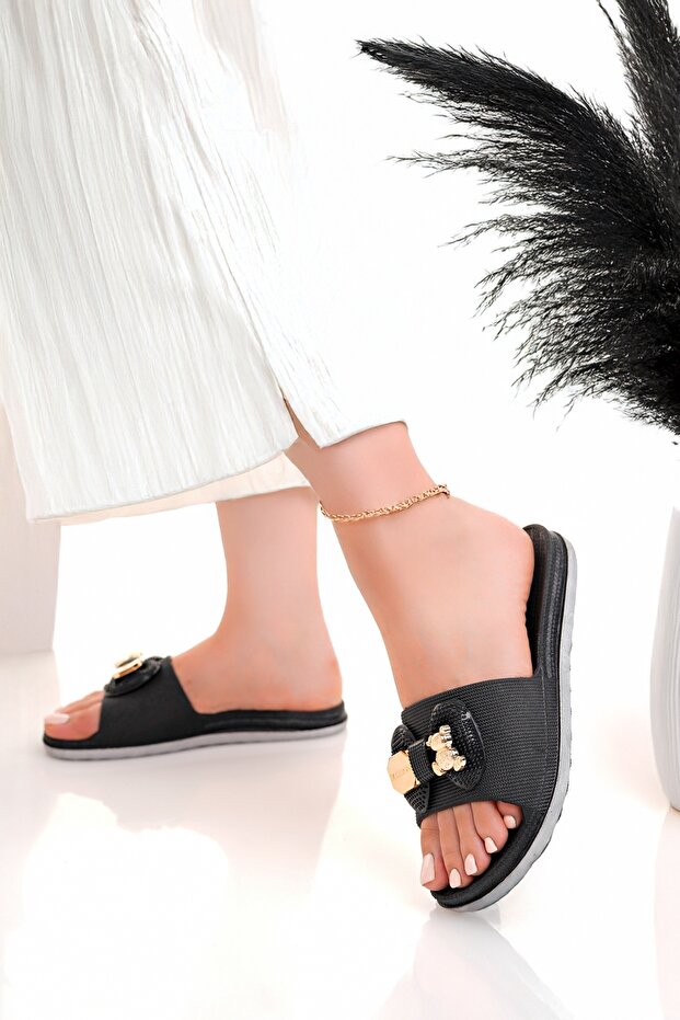 Pantoufles pour femmes Modafırsat, antidérapantes, imperméables et élégantes, idéales pour la maison, l'extérieur, la plage et l'été.