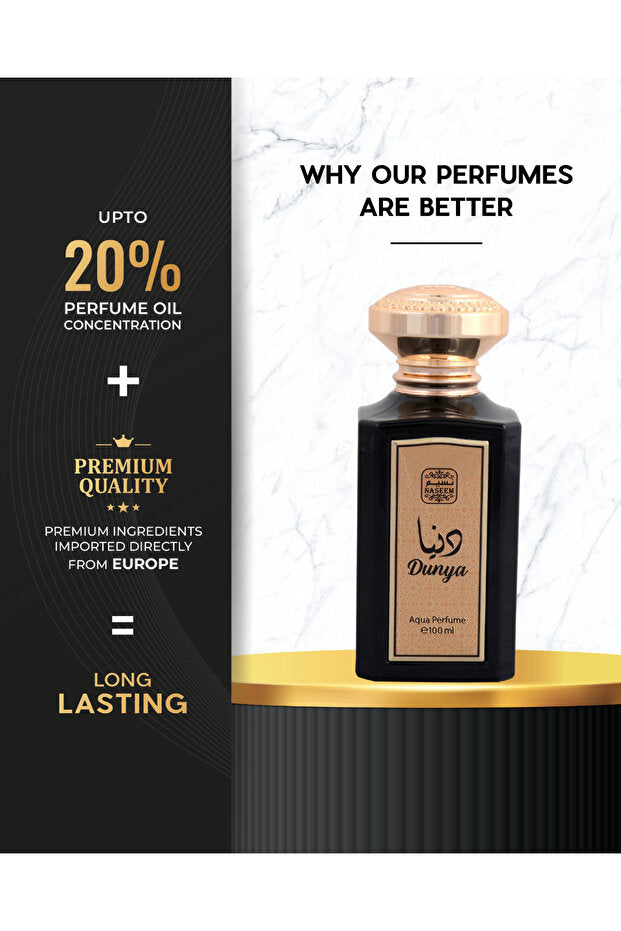Naseem Dunya - Eau de Parfum pour Homme et Femme 100ml
