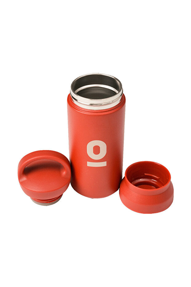 Thermos rouge en acier inoxydable Espressolab avec support 350 ml N° 34