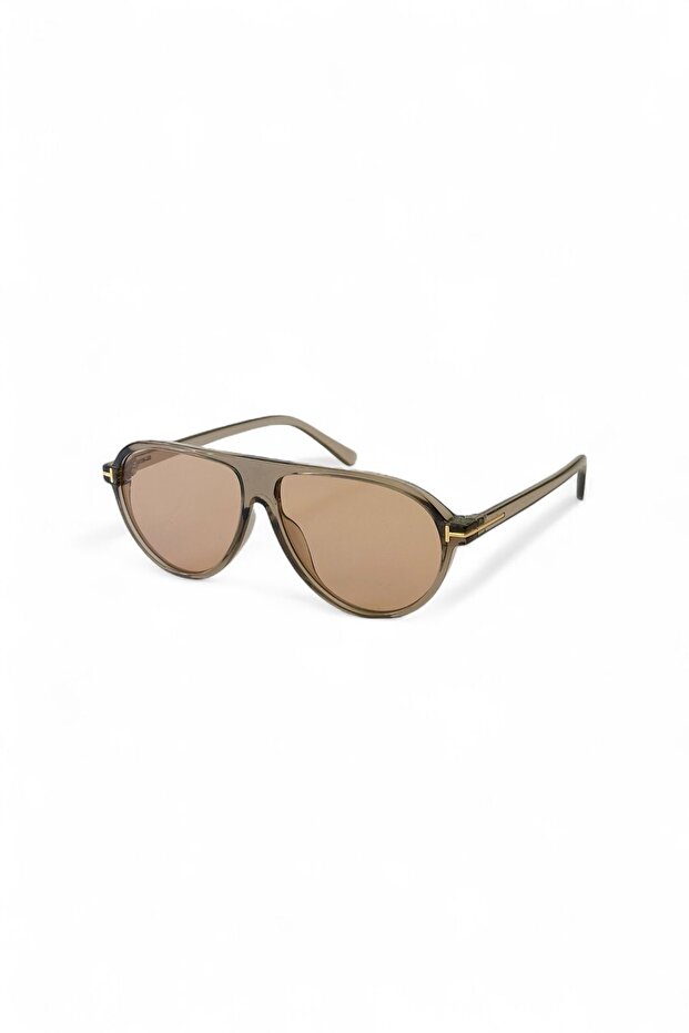 Lunettes de soleil REN Sepia Air unisexes couleur nude | Protection UV400