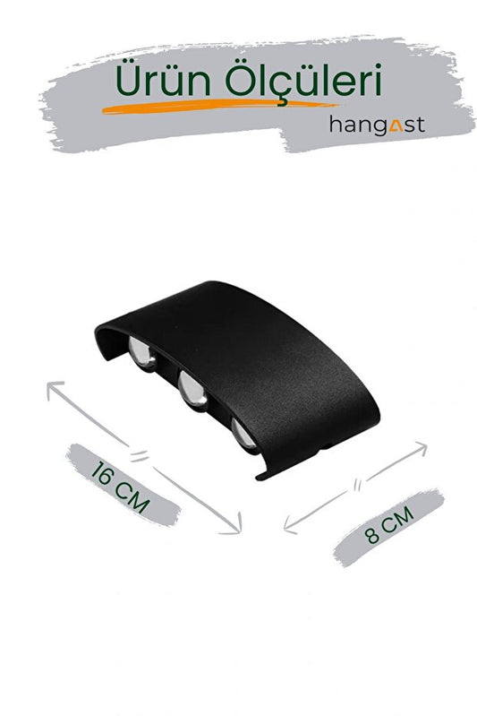 HANGAST He-001 Decorative Reversible Indoor Outdoor Wall Lighting Led Wall Sconce Modern Wall Lamp Sconce