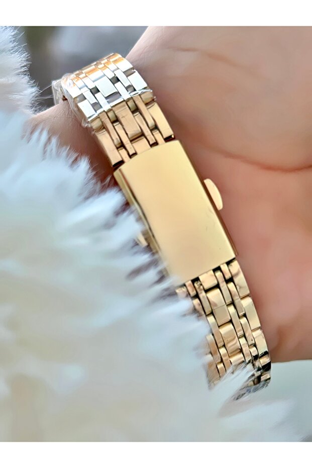 Montre-bracelet Duke Nickel pour femme, bracelet fin et ajustable en or