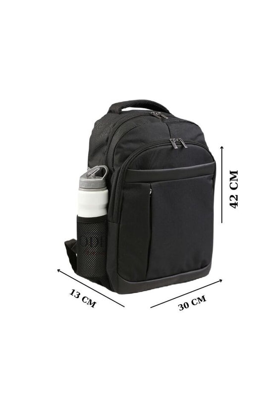 Sac à dos Ramsbury en tissu imperméable noir, compatible avec les ordinateurs portables de 15,6 pouces