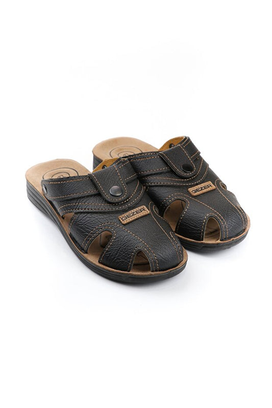 Sandales/pantoufles d'été pour hommes Gezer , réglables par boutons-pression