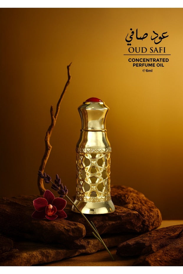 Naseem Oud Safi - Huile de parfum concentrée pour homme et femme 6 ml