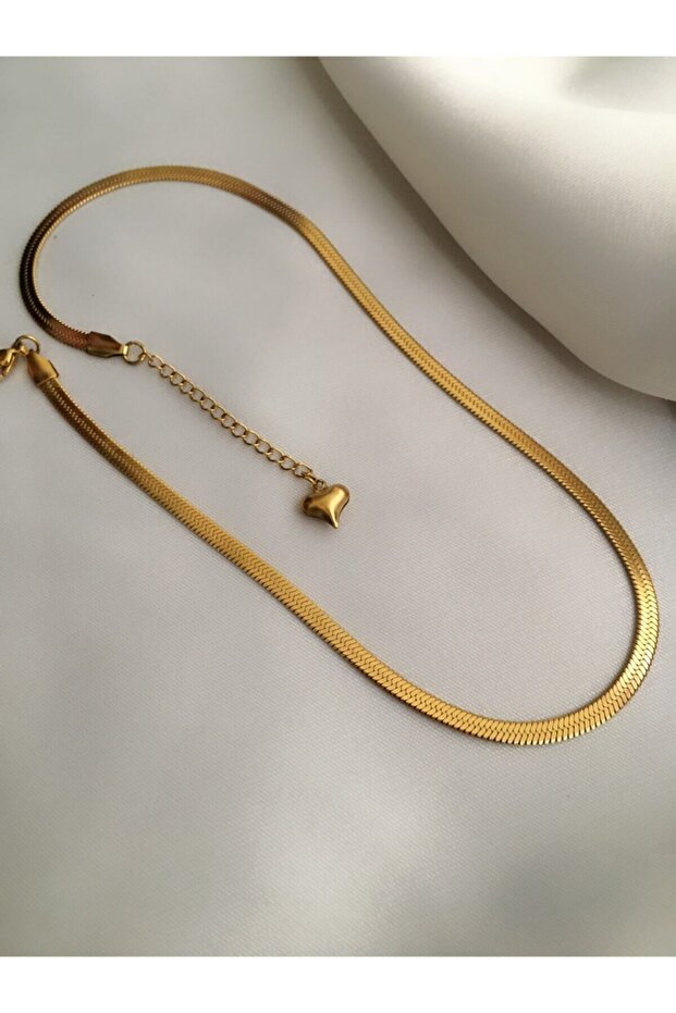 Collier Demokan pour femme, chaîne italienne en acier de haute qualité, 45 cm