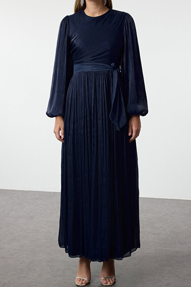 Modest Navy Glittery