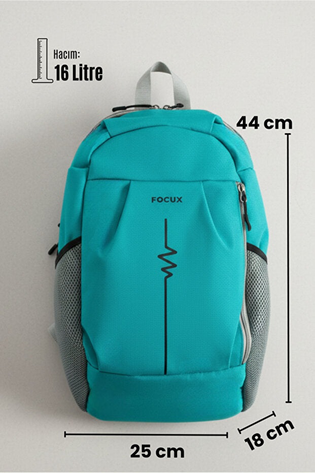 Sac à dos unisexe FOCUX Nil-09 Outdoor (44 cm x 25 cm x 18 cm) pour tous les jours, le sport et toutes les occasions, turquoise