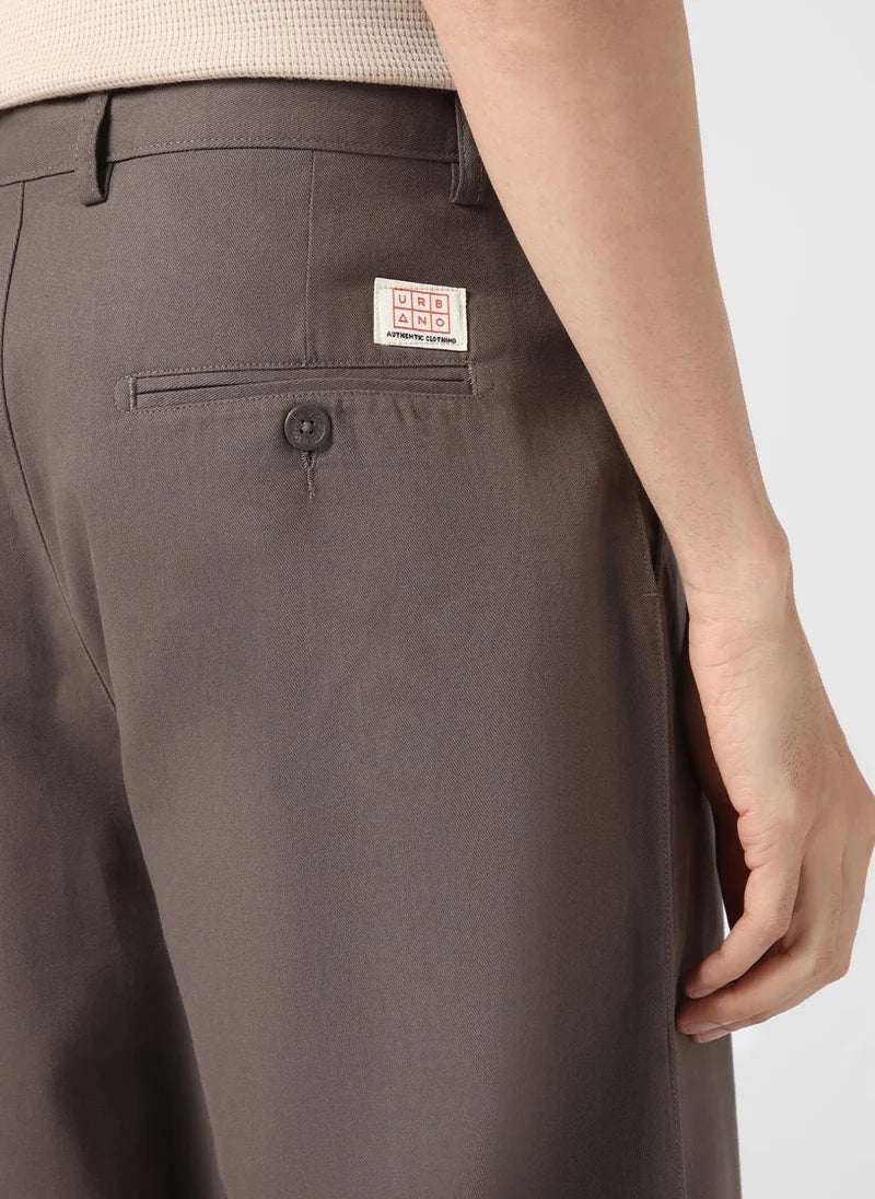 Pantalon chino ample gris foncé pour homme Urbano Fashion, non extensible