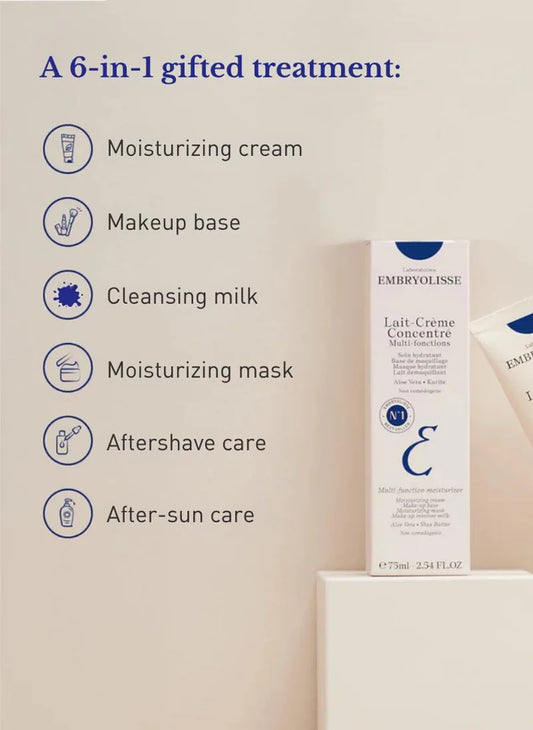 Embroylisse Lait Crème Concentre 30 ml - Hydratant nourrissant multifonction 6 en 1, Visage & Corps