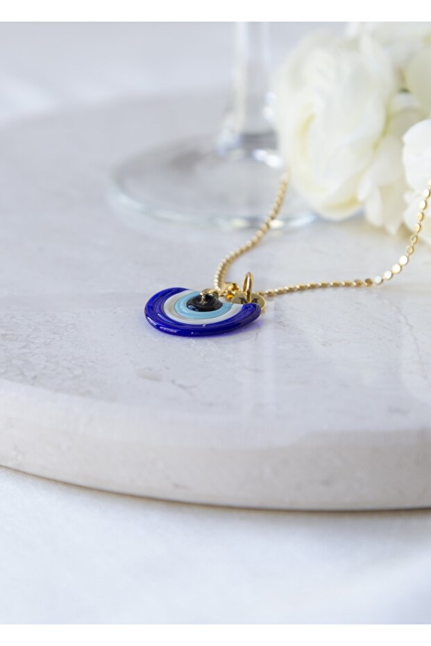 Collier CHARMLUCKY Murano Œil protecteur (LETTRE)