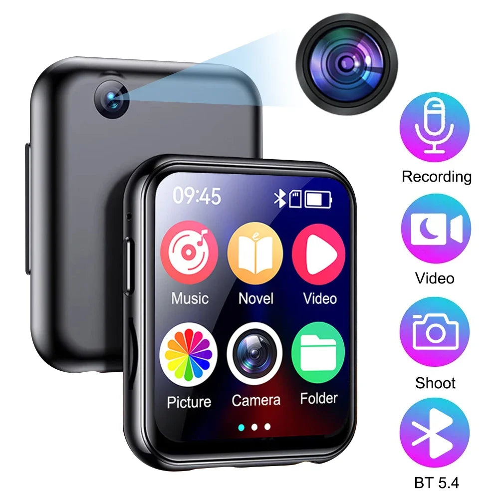 64GB MP3 Music Player Bluetooth 5.4 HiFi MP4 Full Touch Screen Built-in Speaker Recorder Camera Portable Video Player FM/E-book - AliExpress 44