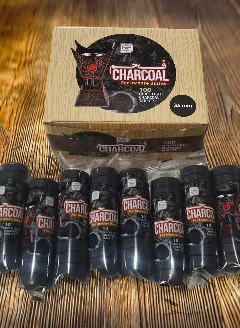 Naseem Quick Lighting Charcoal – 100 Pieces