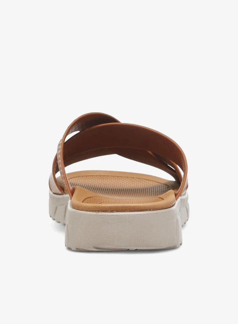 Men Cross Strap Slip-On Sandals