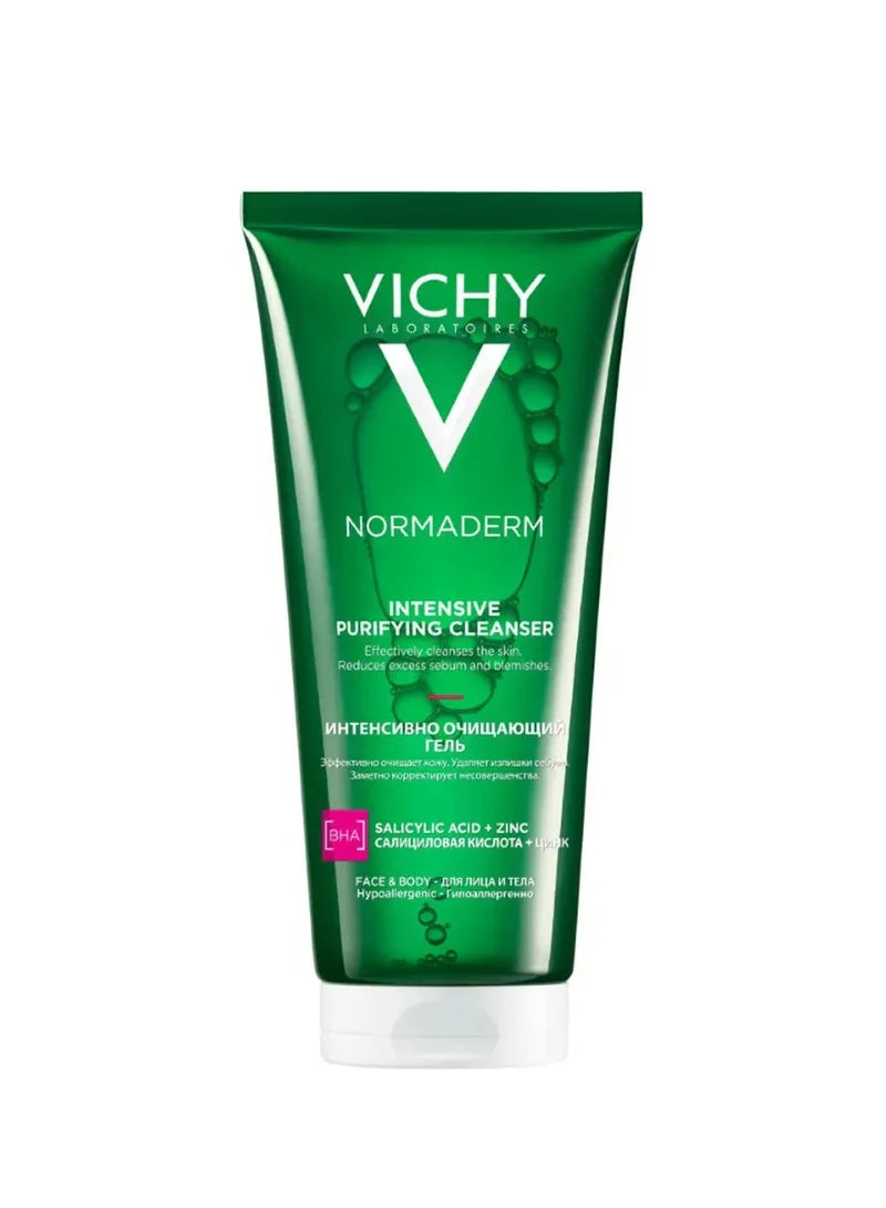 Gel nettoyant visage Vichy Normaderm Phytosolution pour peaux grasses/acnéiques à l'acide salicylique 200 ml