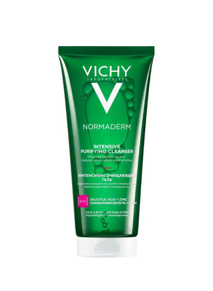 Gel nettoyant visage Vichy Normaderm Phytosolution pour peaux grasses/acnéiques à l'acide salicylique 200 ml