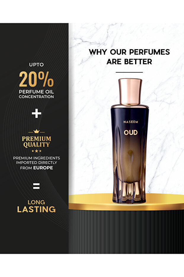 Naseem Oud - Eau de Parfum pour Homme et Femme 80ml