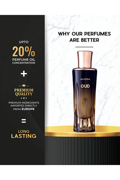 Naseem Oud - Eau de Parfum pour Homme et Femme 80ml