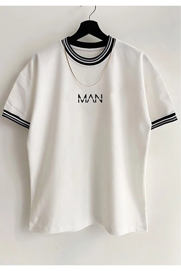 T-shirt oversize imprimé MOONBULL  pour homme avec détail de col masculin