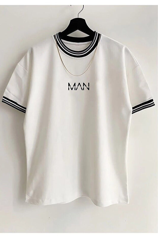 T-shirt oversize imprimé MOONBULL  pour homme avec détail de col masculin