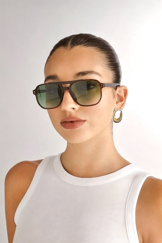 Lunettes de soleil rectangulaires à verres dégradés REN EYEWEAR Jase, unisexes /