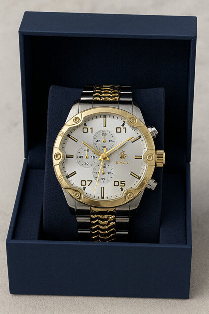 Montre homme S.POLO au design élégant et exclusif, avec bracelet offert