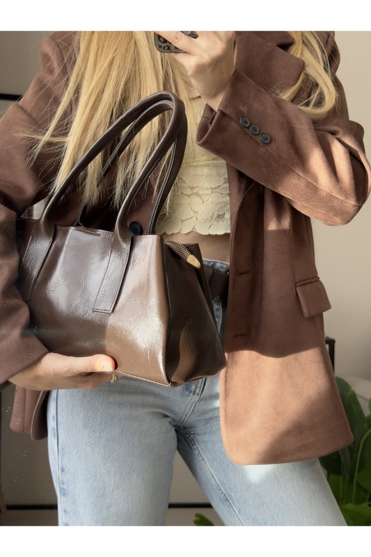 Mèche Atelier depuis  Sac bandoulière Monika pour femme Marron