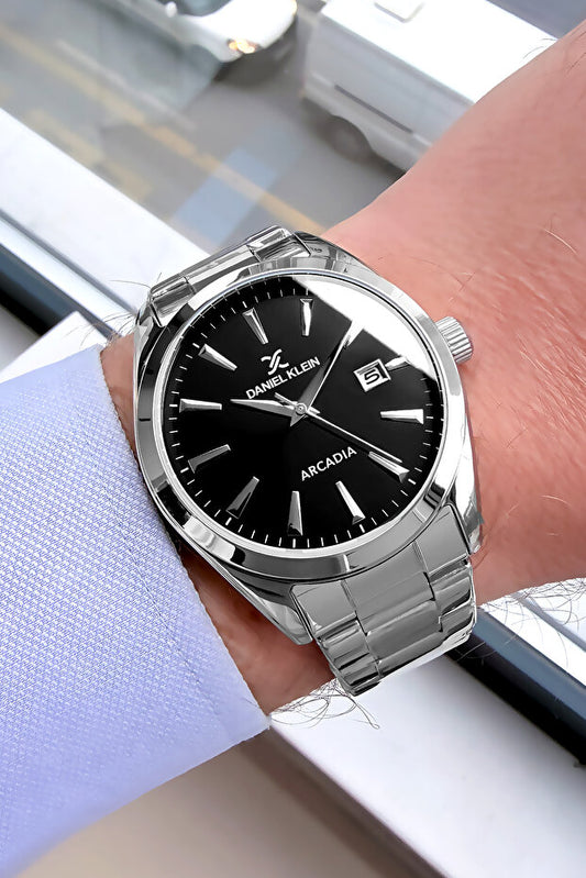 Montre homme Daniel Klein Original, étanche, couleur argent, bracelet en acier, bracelet cadeau Dke2023c4