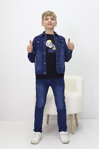 Ensemble en denim tendance pour enfants RAPIDO LIFE – Style et confort réunis