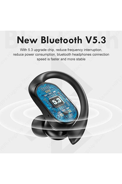 Écouteurs intra-auriculaires de sport Bluetooth LENOVO  Thinkplus LP75 avec indicateur de charge Noir