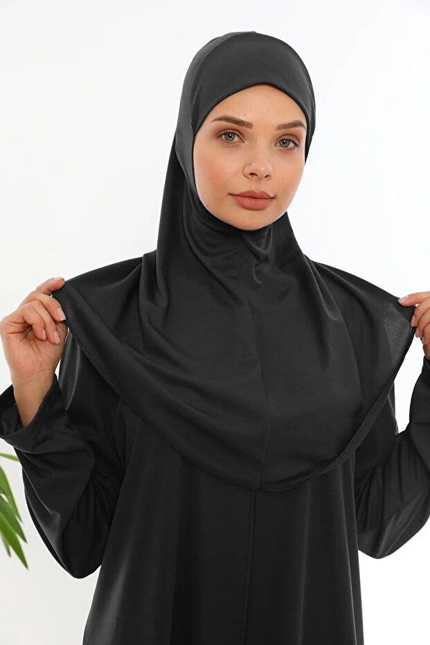 Robe de prière une pièce antidérapante à fermeture éclair Medipek , noire