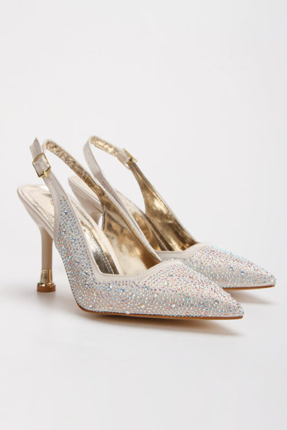 DYG STORE Ensemble élégant de chaussures de soirée sur mesure à talons hauts et sac pour femme