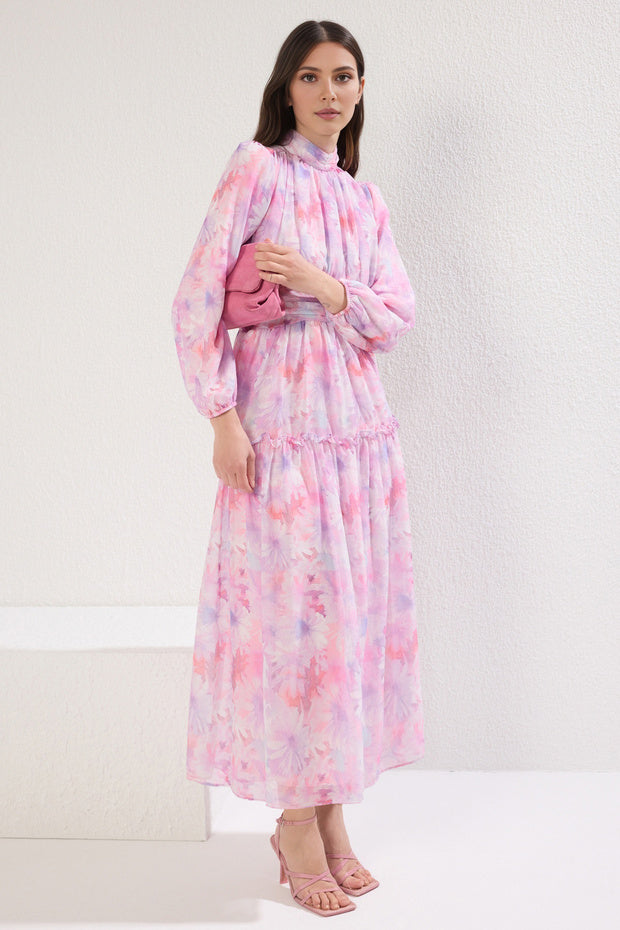 Modest Lilac Floral Print