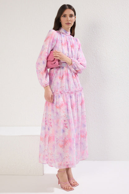 Modest Lilac Floral Print
