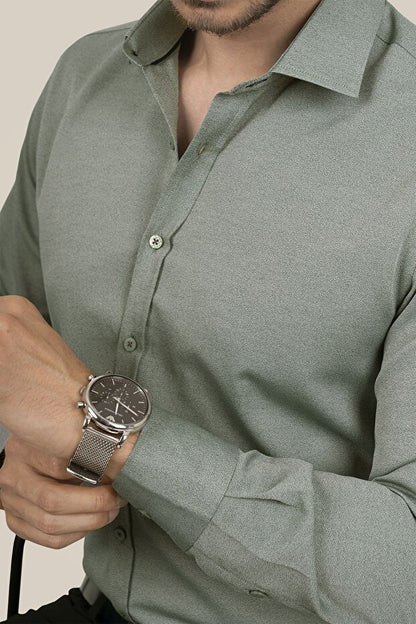 Chemise homme Etikmen Aqua Green Slimfit