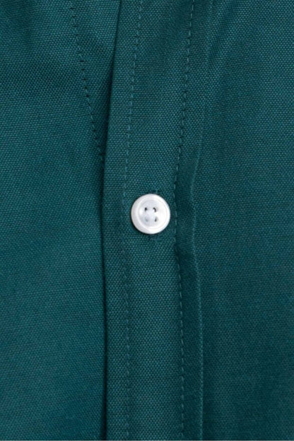 Chemise Tudors  pour homme, coupe classique, col boutonné, poche brodée, coupe régulière, tissu Oxford, col boutonné