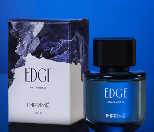 Imprime Edge EDP Parfum Homme 50ml | Aromatique et Boisé | Bergamote, Citron, Poivre Rose, Lavande, Ambre, Musc